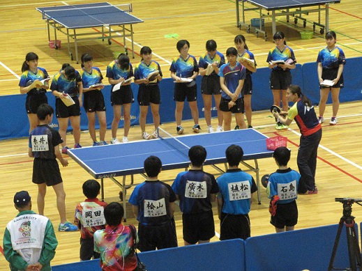 技術指導を受ける様子