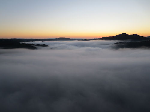 今月初旬の雲海です