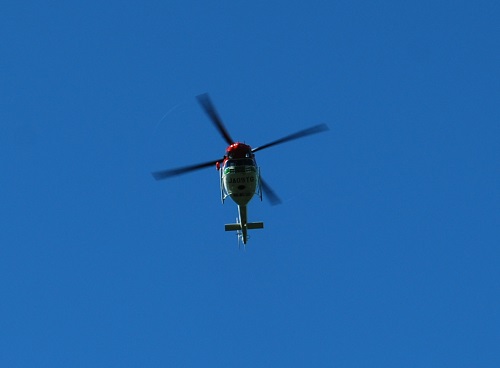 県消防防災ヘリも飛びました