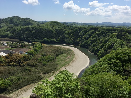 鎌倉山から見る那珂川