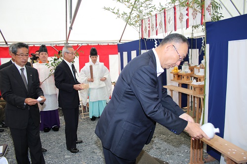 工事の安全を祈願