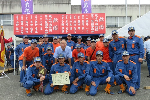 自動車ポンプの部　第3位（第2分団第4部の皆さん）