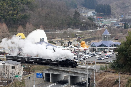 SLと道の駅もてぎ