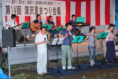 美土里楽団の演奏でカラオケ♪