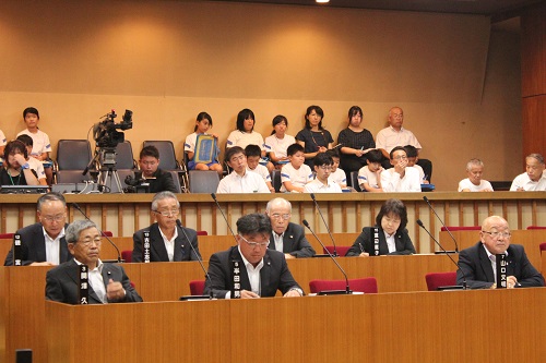 9月議会初日(9月7日)