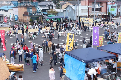 ふみの森もてぎの駐車場の様子