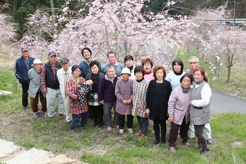 山中地区のみなさんが協力して日頃から管理している