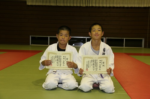 永嶋尽くん・芯くん(第73回栃木県小学生柔道錬成大会3連覇)