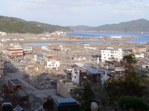 ５月中旬に撮影された大槌町の写真です