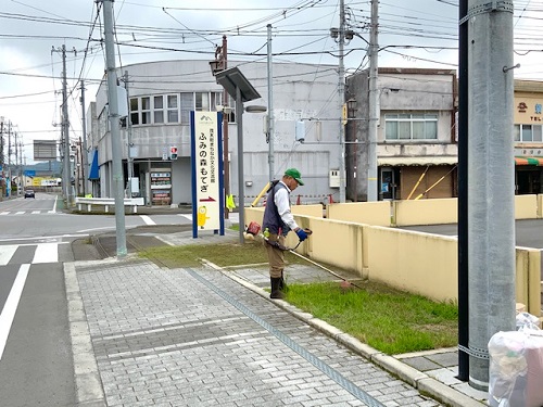 ふみの森周辺の草刈り