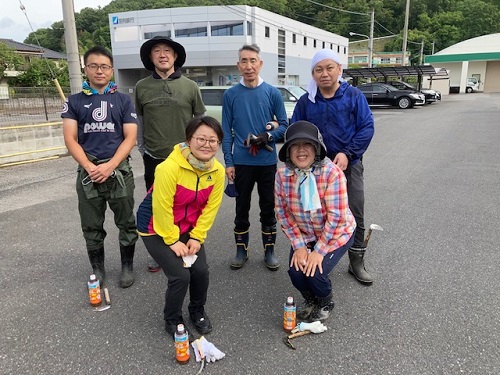 精鋭揃いの足銀茂木支店の皆さん(ホントかな？)