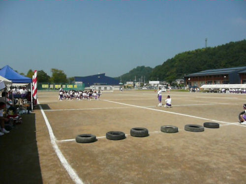 障害物競争には私も参加しました！