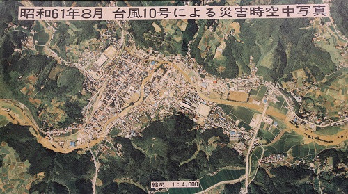 昭和６１年の当時の空中写真