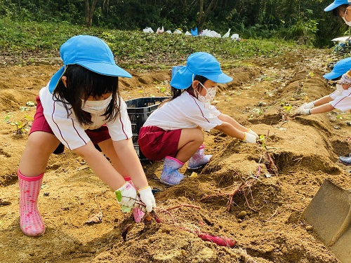 力を入れて、もうちょっと!