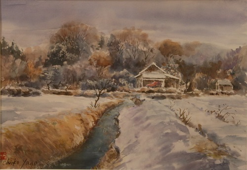 雪景河井の里(矢野千賀子)