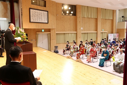 少し厳しい祝辞となりました