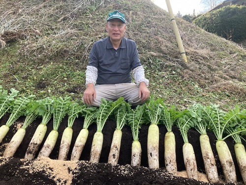 JA帽子を被り、得意気な私