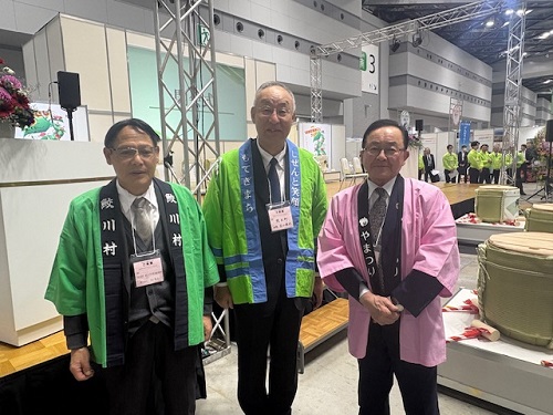 鮫川村の宗田村長と矢祭町の佐川町長と