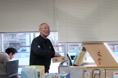 役場の豆まきもしっかりと行いました