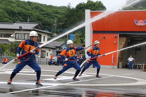 訓練の成果を発揮