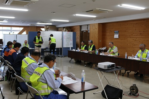 災害対策本部設置訓練