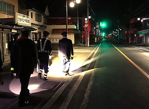 市街地を中心にパトロール