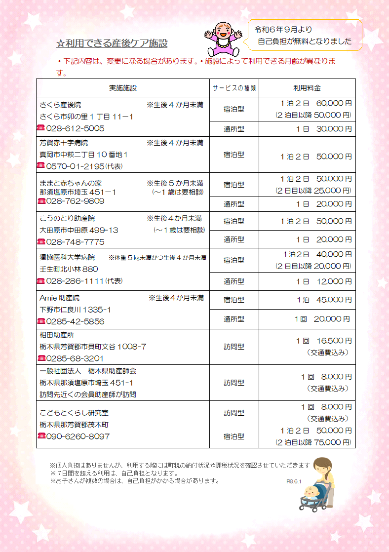 R8.6　産後ケア裏