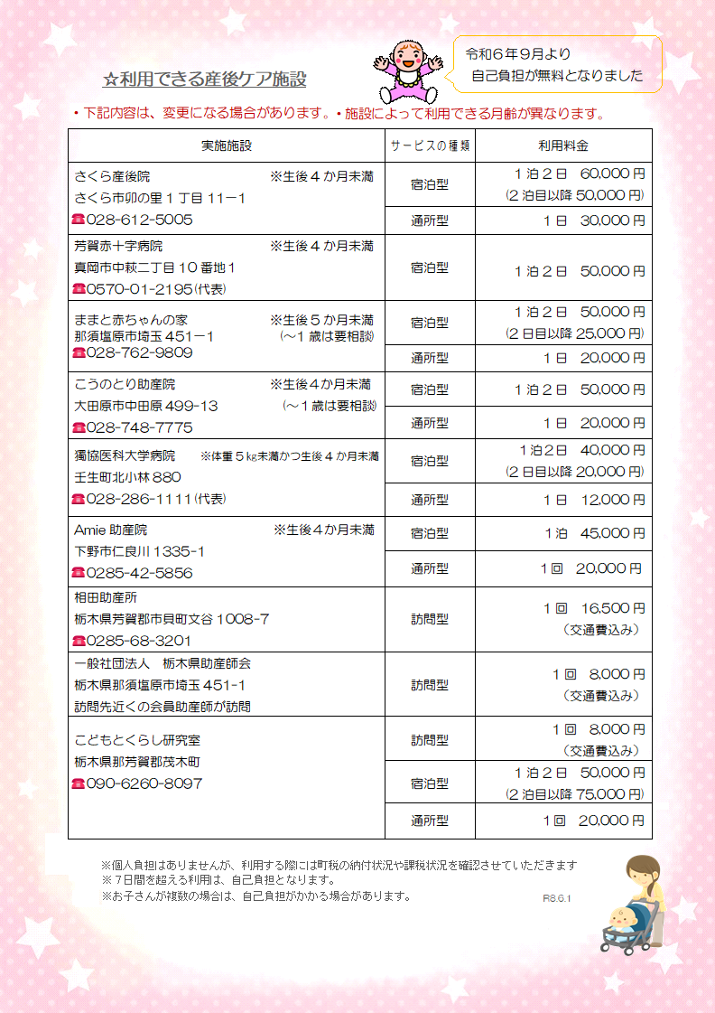 R8.6　産後ケア裏