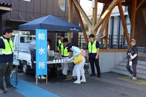 給水タンク設置訓練