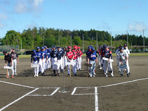 茂木町壮年ソフトボール大会、開会です