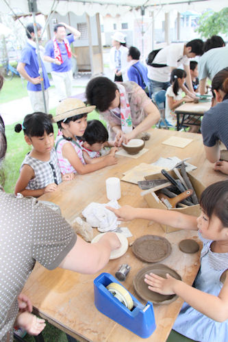 好評だった陶芸教室。みんな上手にできたかな？