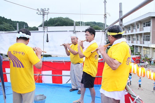 お囃子が祭りを盛り上げます！