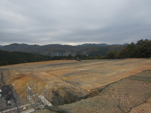 以前の面影はほとんどないほどに整地された