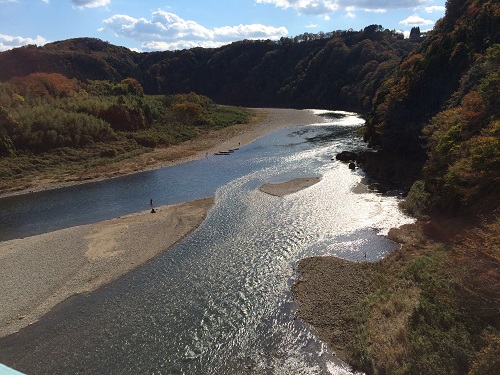 晩秋の那珂川