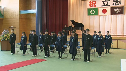 立派に成長している生徒たち(逆川中学校2年生)