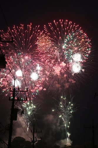 今年も夜空に大輪の花を（昨年の様子）