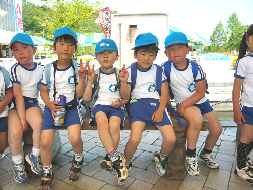 道の駅で会ったよい子たち