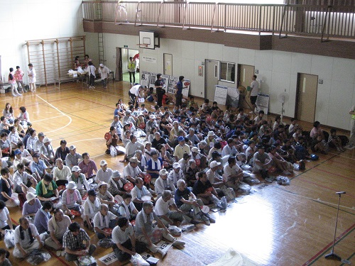 避難状況（須藤小学校）