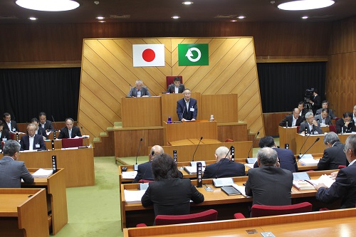 9月2日 茂木町議会定例会初日